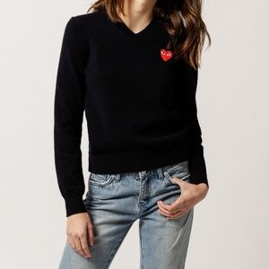 Navy Commes des Garcon sweater